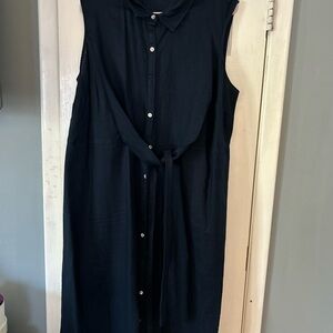 J. Jill Navy Midi Dress